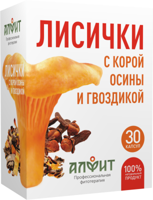 ЛИСИЧКИ с КОРОЙ ОСИНЫ и гвоздикой