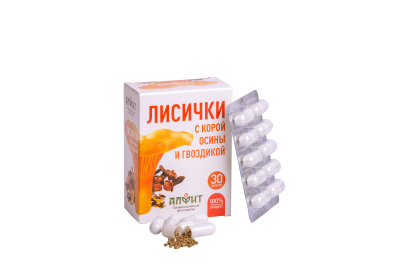 ЛИСИЧКИ с КОРОЙ ОСИНЫ и гвоздикой