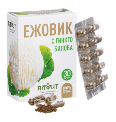ЕЖОВИК с ГИНКГО БИЛОБА